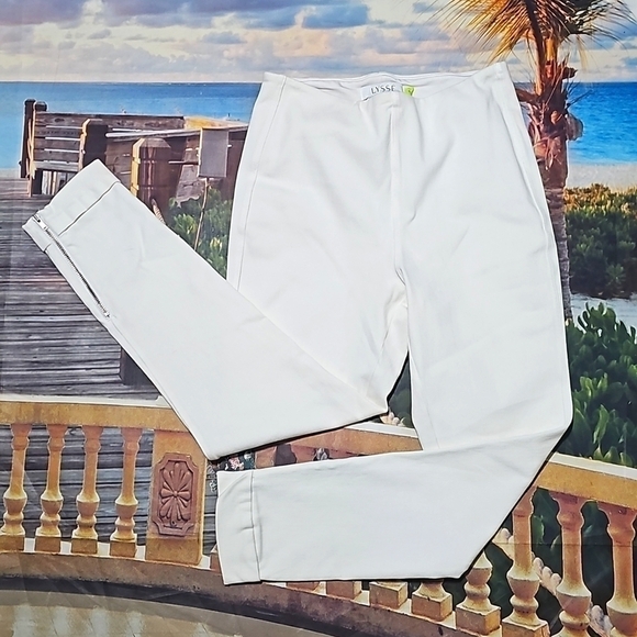 Lysse‎ White Zippered Ankle Jeans Size Small - Picture 1 of 6